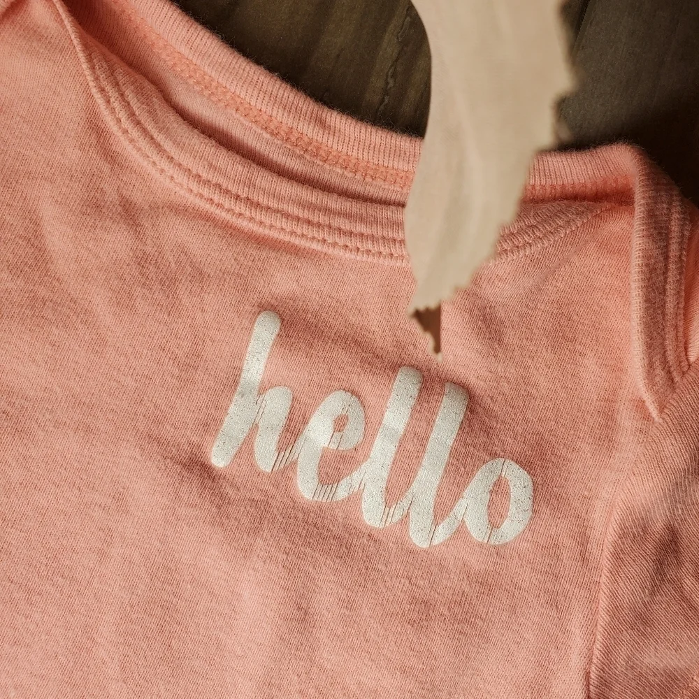 Baby Girl 100% Cotton 3Pc Bodysuit Bundle - Spring Pastel Colors - 0-3m 0/3m
